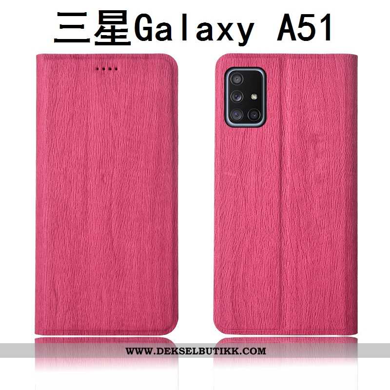 Etui Samsung Galaxy A51 Beskyttelse Anti-fall Clamshell Silikon Blå, Deksel Samsung Galaxy A51 Skinn