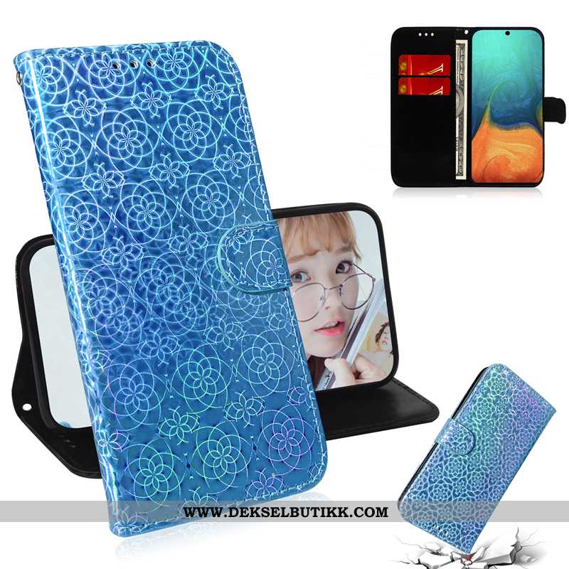 Etui Samsung Galaxy A51 Beskyttelse Kort Farget Clamshell Gull, Deksel Samsung Galaxy A51 Skinndekse