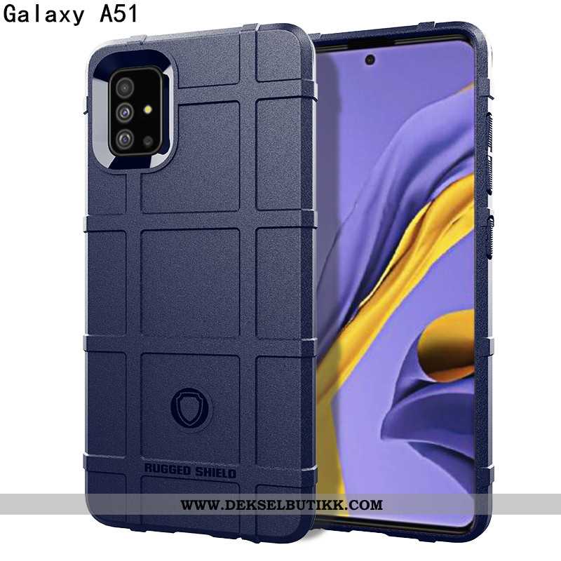 Etui Samsung Galaxy A51 Nubuck Luksus Alt Inkludert Beskyttelse Svart, Deksel Samsung Galaxy A51 Av 