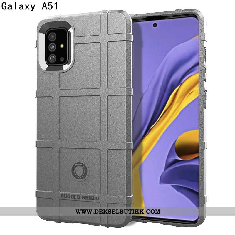 Etui Samsung Galaxy A51 Nubuck Luksus Alt Inkludert Beskyttelse Svart, Deksel Samsung Galaxy A51 Av 