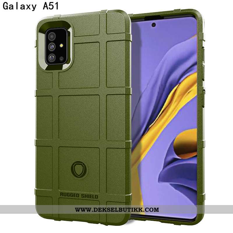 Etui Samsung Galaxy A51 Nubuck Luksus Alt Inkludert Beskyttelse Svart, Deksel Samsung Galaxy A51 Av 