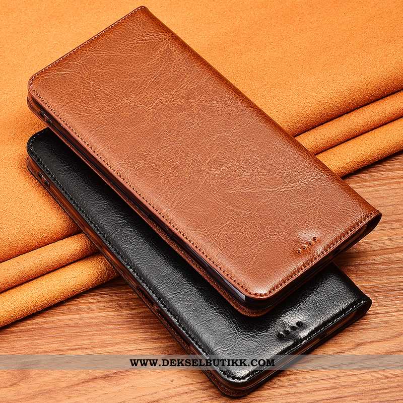 Etui Samsung Galaxy A51 Nubuck Stjernene Brun Silikon, Deksel Samsung Galaxy A51 Skinn Salg