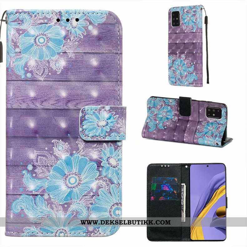 Etui Samsung Galaxy A51 Silikon Stjernene Hvit Anti-fall Hvitt, Deksel Samsung Galaxy A51 Skinndekse