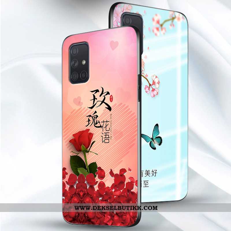 Etui Samsung Galaxy A51 Ultra Kreativ Mønster Anti-fall Rosa, Deksel Samsung Galaxy A51 Tynne Tilbud