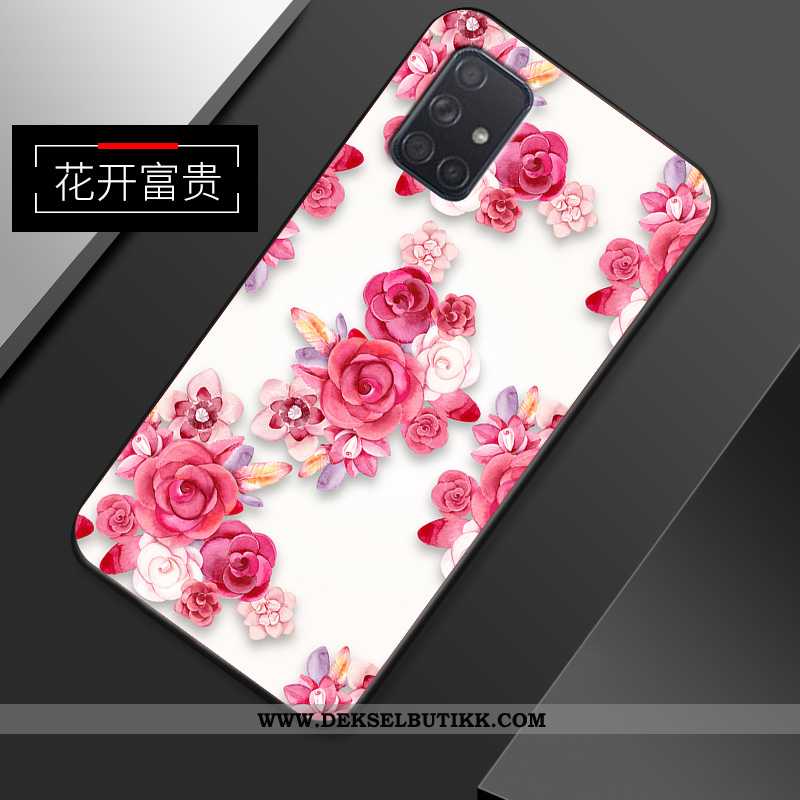 Etui Samsung Galaxy A51 Ultra Kreativ Mønster Anti-fall Rosa, Deksel Samsung Galaxy A51 Tynne Tilbud