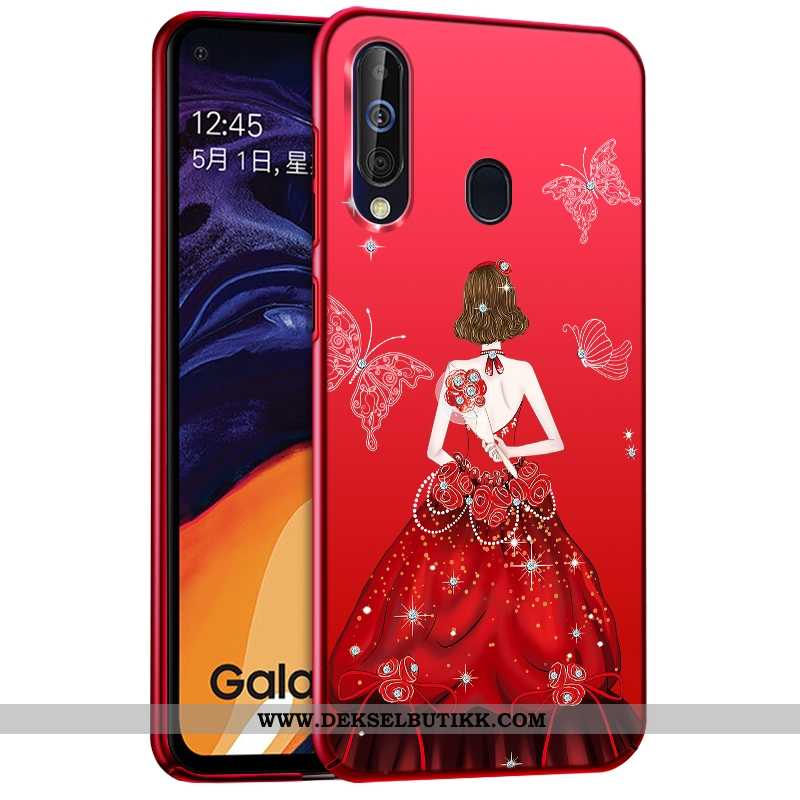 Etui Samsung Galaxy A60 Mote Stjernene Deksel Rød, Samsung Galaxy A60 Beskyttelse Tilbud