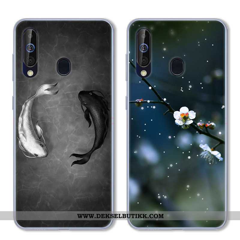 Etui Samsung Galaxy A60 Myke Anti-fall Mobiltelefon Svart, Deksel Samsung Galaxy A60 Silikon Salg