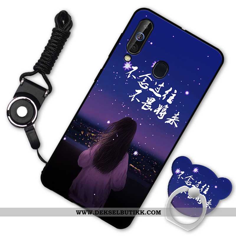 Etui Samsung Galaxy A60 Myke Deksel Svart Stjernene, Samsung Galaxy A60 Silikon Rabatt