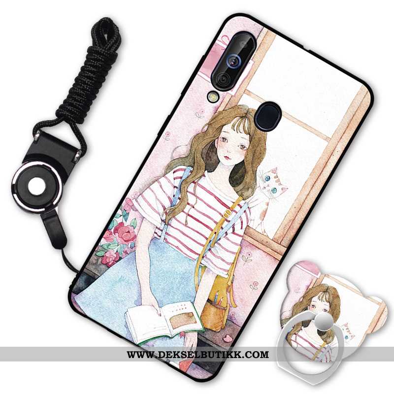 Etui Samsung Galaxy A60 Myke Deksel Svart Stjernene, Samsung Galaxy A60 Silikon Rabatt