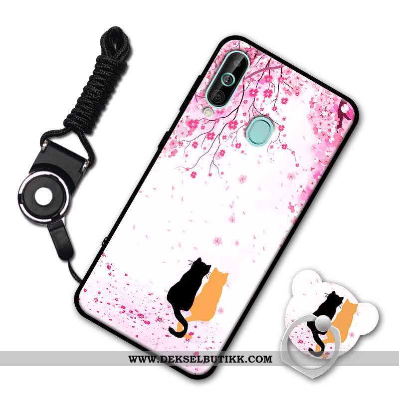 Etui Samsung Galaxy A60 Myke Hvit Hengende Ornamenter Beskyttelse Hvitt, Deksel Samsung Galaxy A60 S