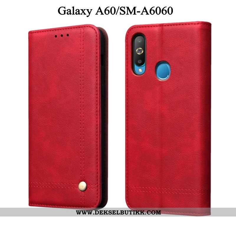 Etui Samsung Galaxy A60 Myke Svart Anti-fall Skinndeksel, Deksel Samsung Galaxy A60 Beskyttelse Bill