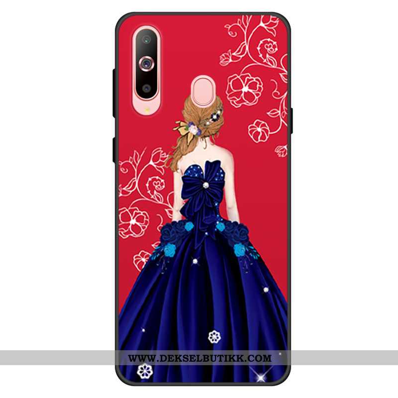 Etui Samsung Galaxy A60 Silikon Anti-fall Rød Myke, Deksel Samsung Galaxy A60 Beskyttelse Kjøpe