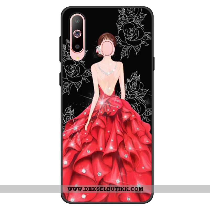 Etui Samsung Galaxy A60 Silikon Anti-fall Rød Myke, Deksel Samsung Galaxy A60 Beskyttelse Kjøpe