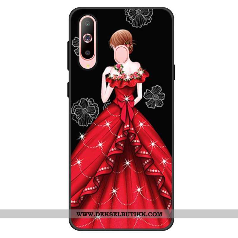 Etui Samsung Galaxy A60 Silikon Anti-fall Rød Myke, Deksel Samsung Galaxy A60 Beskyttelse Kjøpe