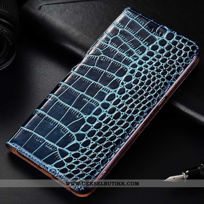 Etui Samsung Galaxy A60 Skinn Krokodille Rød Deksel, Samsung Galaxy A60 Skinndeksel Billige