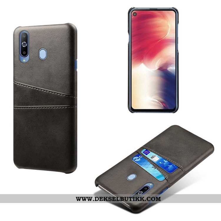 Etui Samsung Galaxy A60 Skinndeksel Gul Stjernene Bakdeksel, Deksel Samsung Galaxy A60 Skinn Lær På 