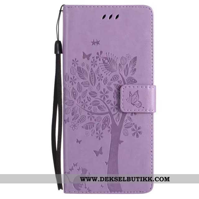 Etui Samsung Galaxy A60 Skinndeksel Lilla Tre Katt, Deksel Samsung Galaxy A60 Silikon Tilbud