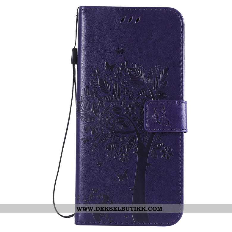 Etui Samsung Galaxy A60 Skinndeksel Lilla Tre Katt, Deksel Samsung Galaxy A60 Silikon Tilbud