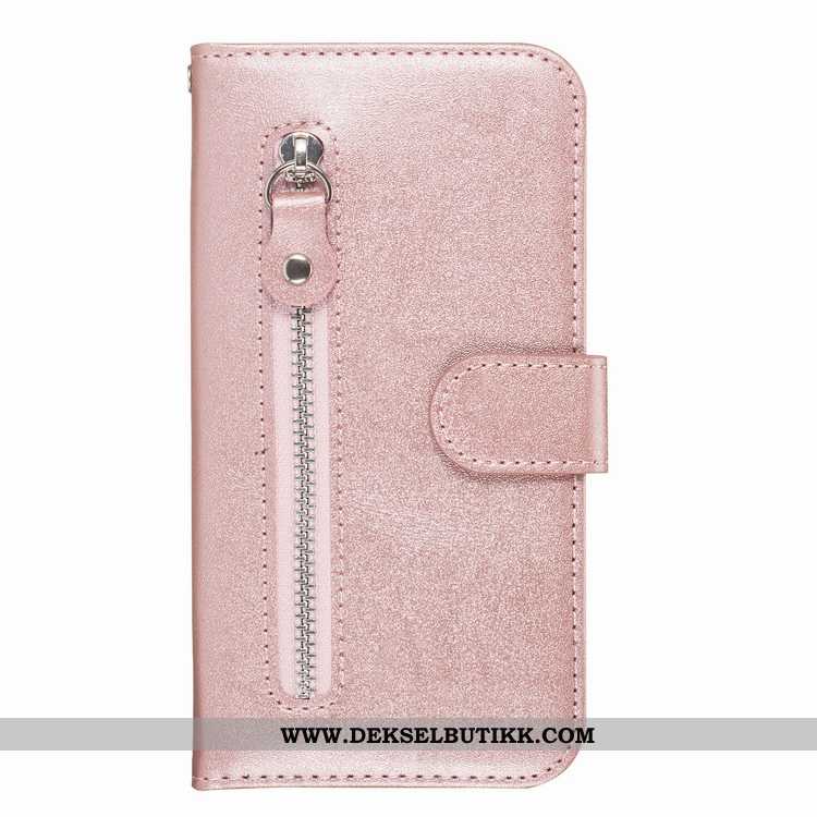 Etui Samsung Galaxy A60 Skinndeksel Liten Glidelås Beskyttelse Rosa, Deksel Samsung Galaxy A60 Mønst