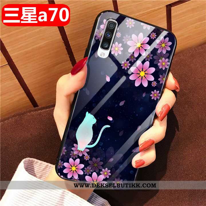 Etui Samsung Galaxy A70 Mote Deksel Svart Enkel, Samsung Galaxy A70 Kreativ Tilbud