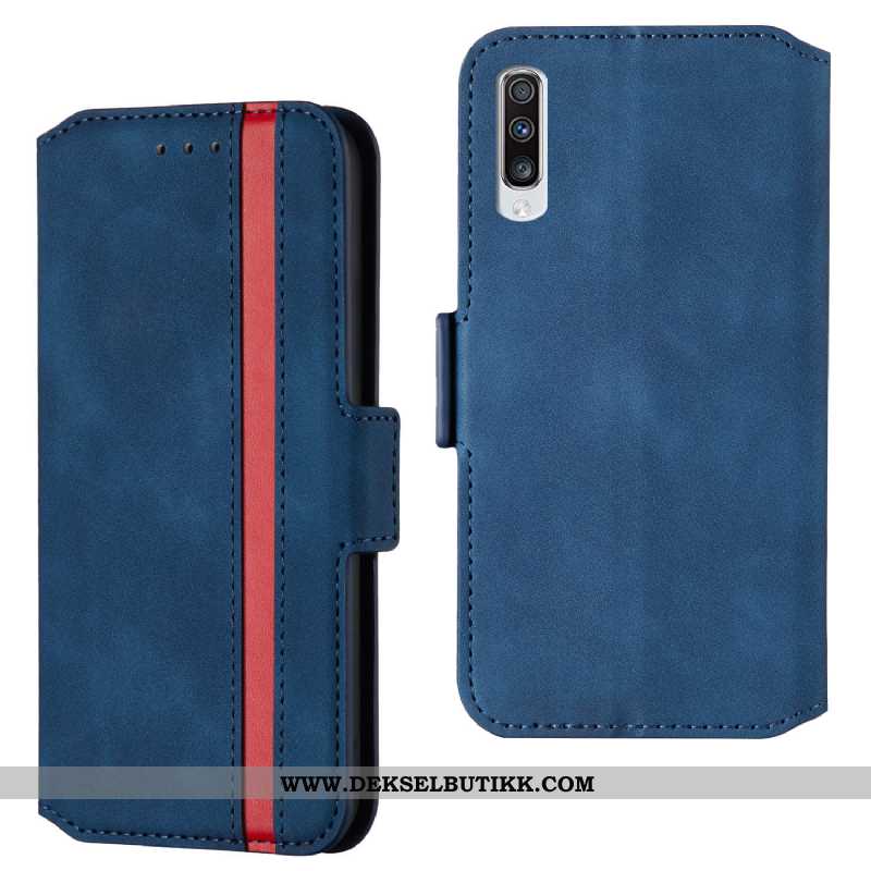 Etui Samsung Galaxy A70 Skinndeksel Stjernene Clamshell Rød, Deksel Samsung Galaxy A70 Beskyttelse T