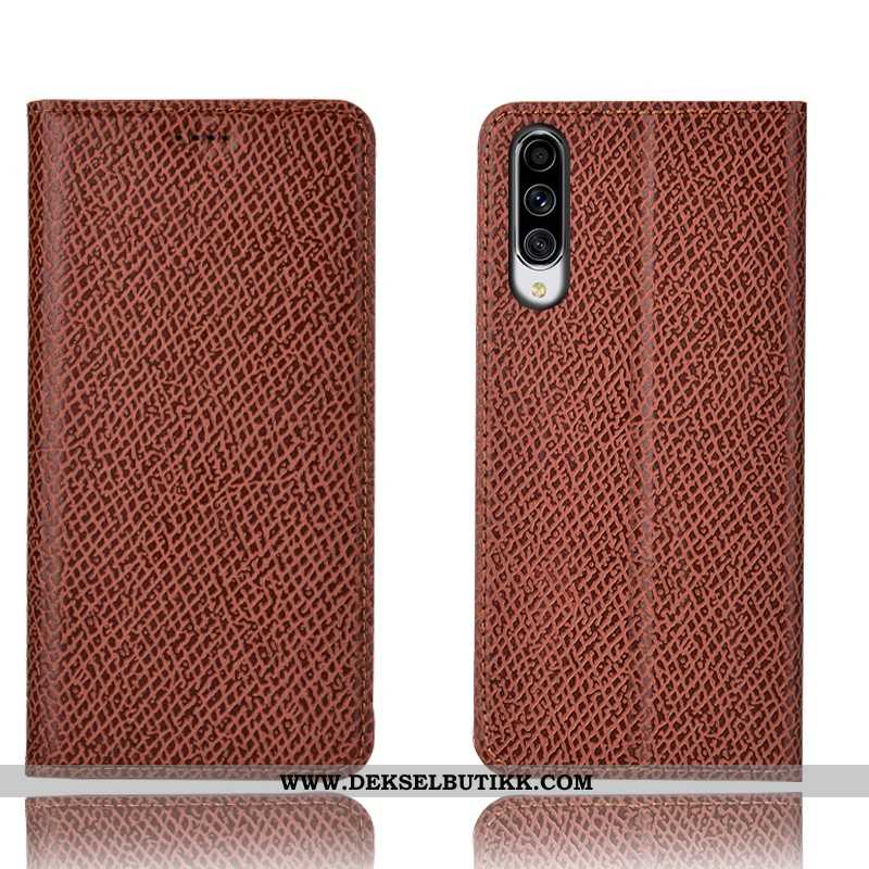 Etui Samsung Galaxy A70 Skinndeksel Stjernene Folio Svart, Deksel Samsung Galaxy A70 Mønster Billige