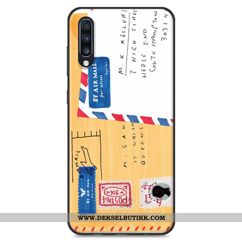 Etui Samsung Galaxy A70 Trend Deksel Anti-fall Gul, Samsung Galaxy A70 Myke Tilbud