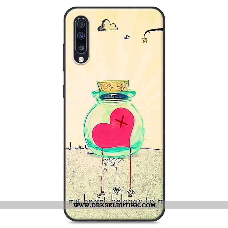 Etui Samsung Galaxy A70 Trend Deksel Anti-fall Gul, Samsung Galaxy A70 Myke Tilbud