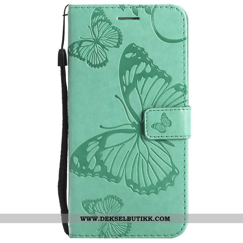 Etui Samsung Galaxy A70s Beskyttelse Deksel Sommerfugl Blomster Orange Oransje, Samsung Galaxy A70s 