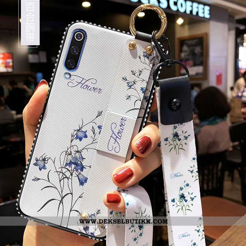 Etui Samsung Galaxy A70s Hengende Ornamenter Hvit Silikon Hvitt, Deksel Samsung Galaxy A70s Trend Ti