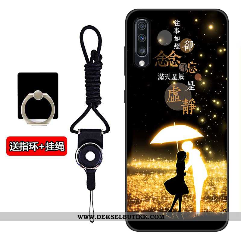 Etui Samsung Galaxy A70s Silikon Mobiltelefon Deksel Svart, Samsung Galaxy A70s Beskyttelse Billige