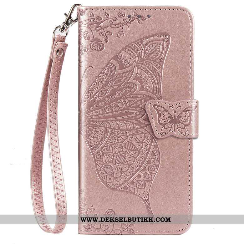 Etui Samsung Galaxy A70s Skinndeksel Deksel Folio Blomster Lilla, Samsung Galaxy A70s Myke Tilbud