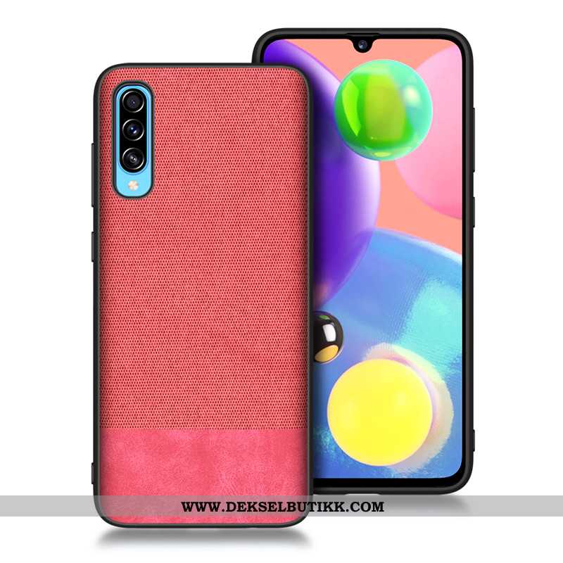 Etui Samsung Galaxy A70s Trend Nubuck Klut Mobiltelefon Blå, Deksel Samsung Galaxy A70s Myke Kjøpe