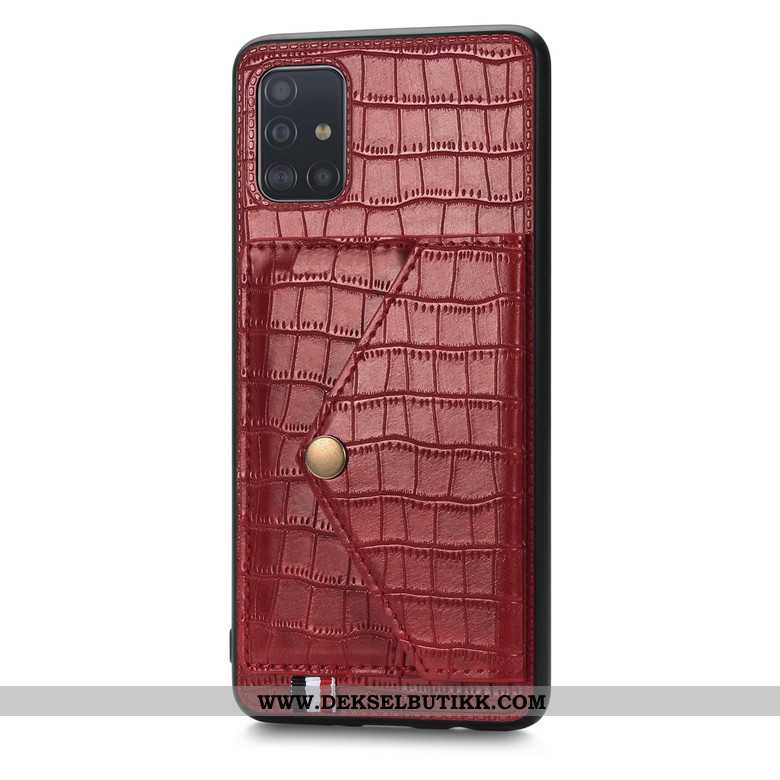 Etui Samsung Galaxy A71 Beskyttelse Deksel Krokodille Grønn, Samsung Galaxy A71 Lommebok Tilbud