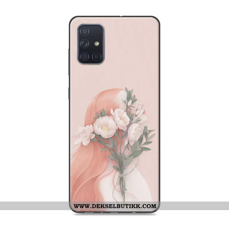 Etui Samsung Galaxy A71 Silikon Anti-fall Stjernene Blå, Deksel Samsung Galaxy A71 Beskyttelse Tilbu