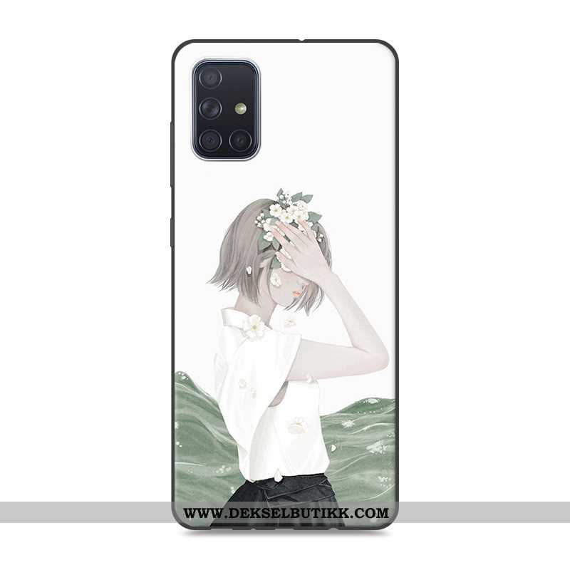 Etui Samsung Galaxy A71 Silikon Anti-fall Stjernene Blå, Deksel Samsung Galaxy A71 Beskyttelse Tilbu