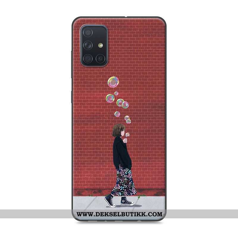 Etui Samsung Galaxy A71 Silikon Anti-fall Stjernene Blå, Deksel Samsung Galaxy A71 Beskyttelse Tilbu