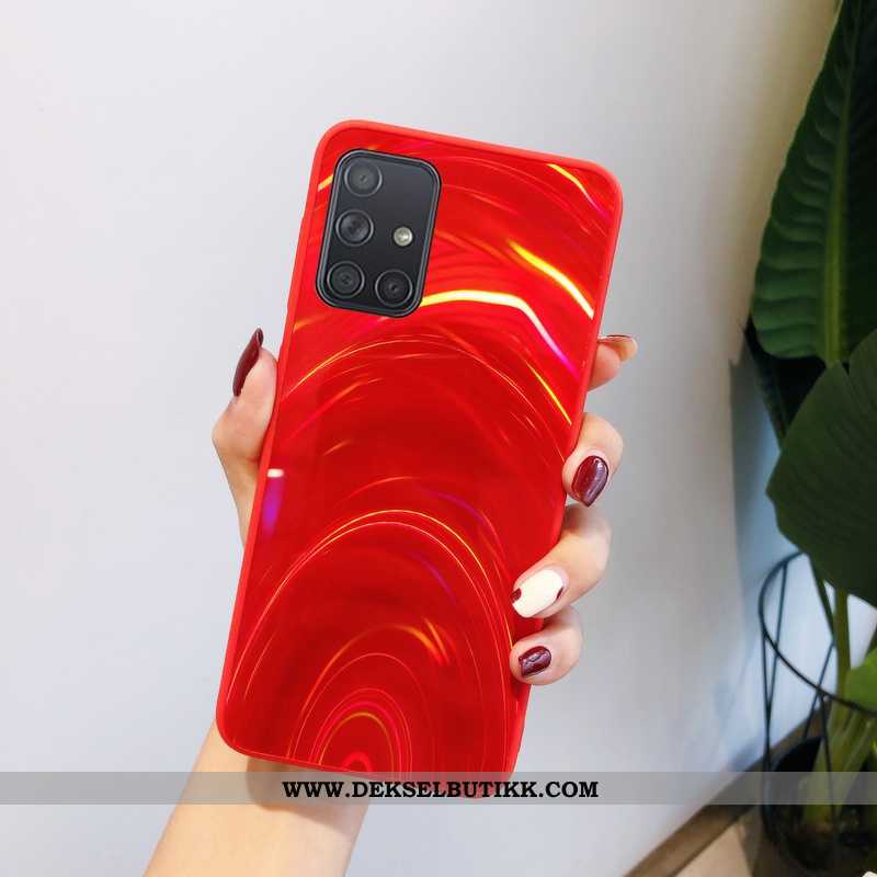 Etui Samsung Galaxy A71 Tynne Net Red Cartoon Deksel Blå, Samsung Galaxy A71 Beskyttelse Rabatt