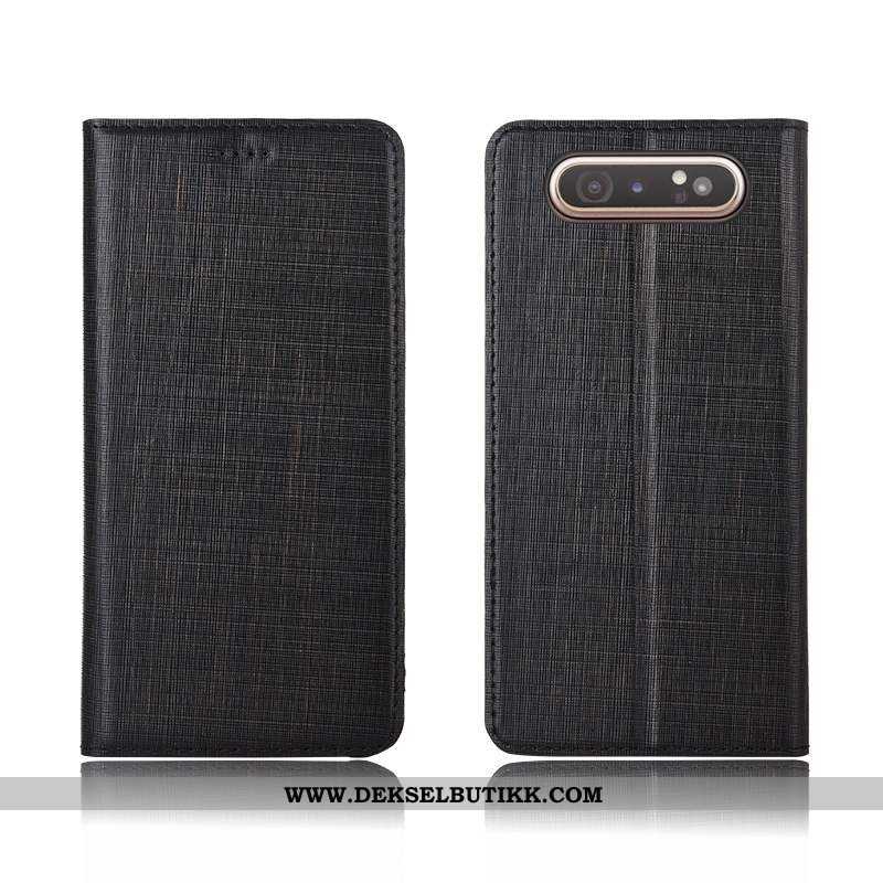 Etui Samsung Galaxy A80 Beskyttelse Clamshell Rød Anti-fall, Deksel Samsung Galaxy A80 Silikon Tilbu