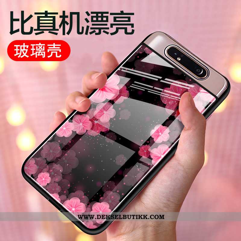 Etui Samsung Galaxy A80 Beskyttelse Stjernene Rosa Alt Inkludert, Deksel Samsung Galaxy A80 Glass Ti