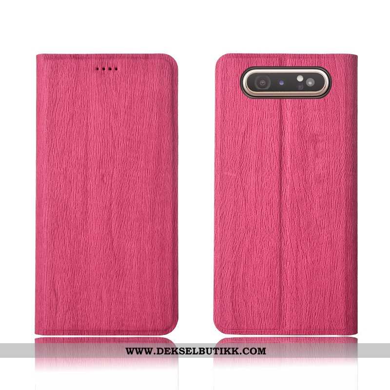 Etui Samsung Galaxy A80 Silikon Clamshell Mobiltelefon Blå, Deksel Samsung Galaxy A80 Beskyttelse Ti