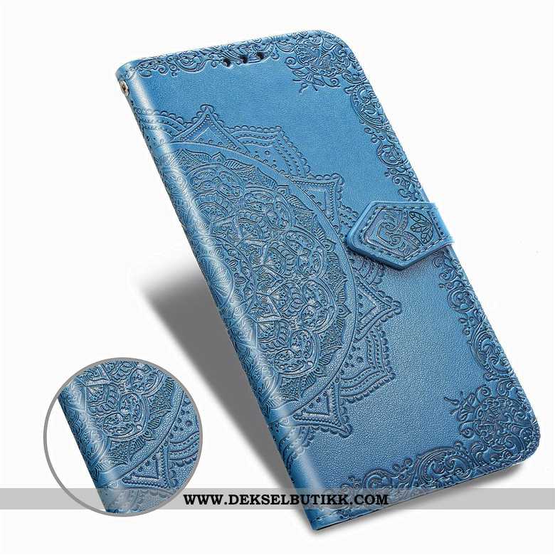 Etui Samsung Galaxy A80 Skinndeksel Anti-fall Kort Lilla, Deksel Samsung Galaxy A80 Beskyttelse Salg