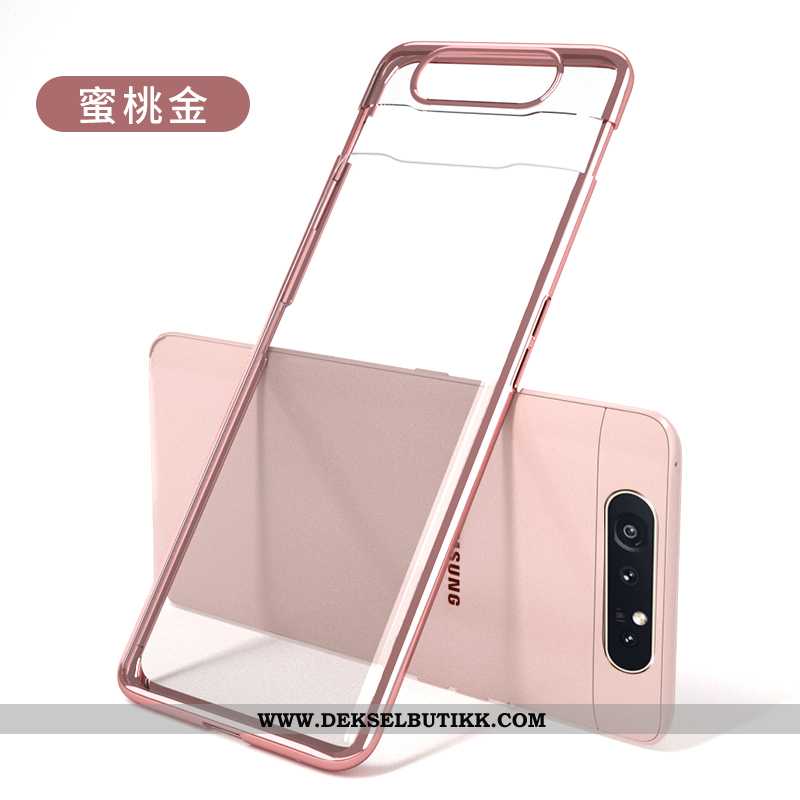 Etui Samsung Galaxy A80 Trend Plating Stjernene Anti-fall Rosa, Deksel Samsung Galaxy A80 Ultra Bill