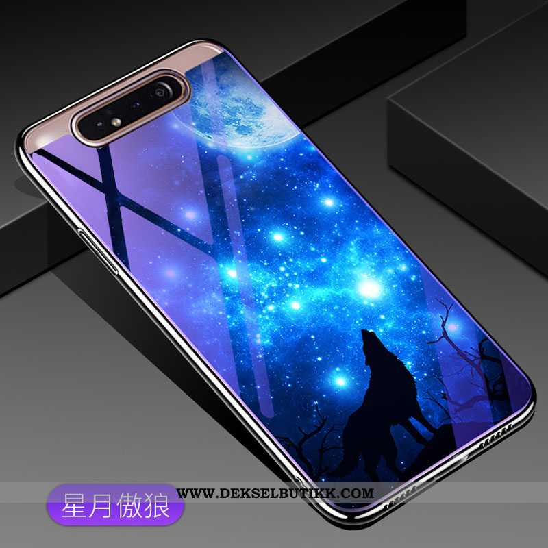 Etui Samsung Galaxy A80 Trend Stjernene Deksel Mobiltelefon Lilla, Samsung Galaxy A80 Beskyttelse Bi