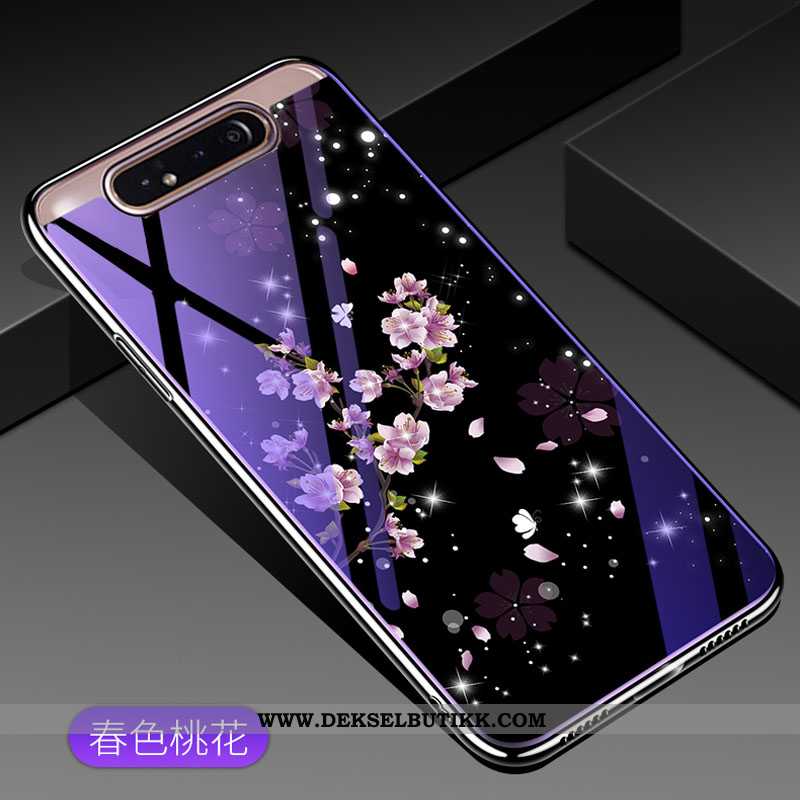 Etui Samsung Galaxy A80 Trend Stjernene Deksel Mobiltelefon Lilla, Samsung Galaxy A80 Beskyttelse Bi