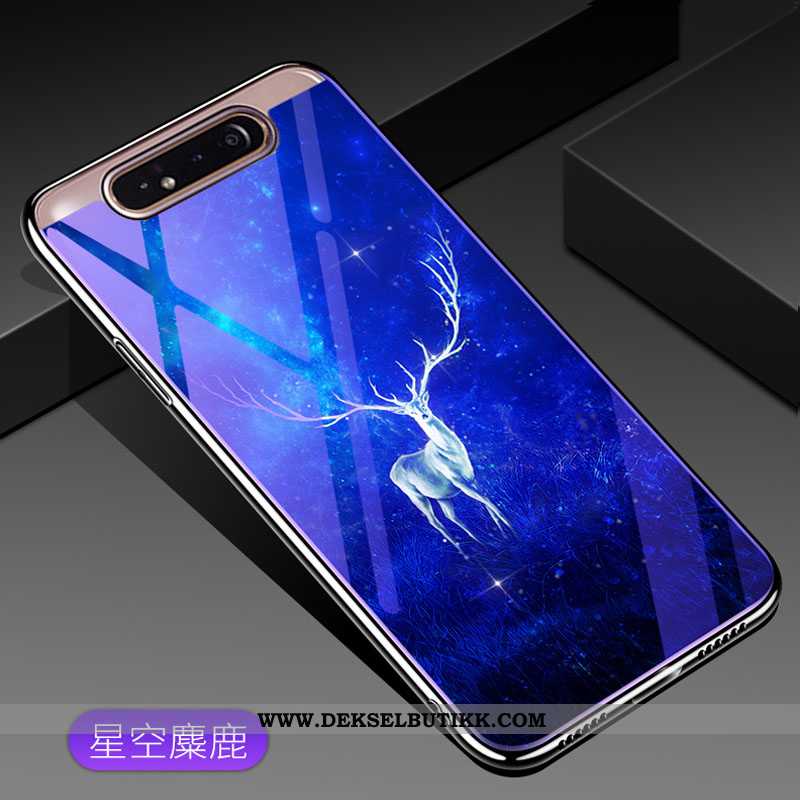 Etui Samsung Galaxy A80 Trend Stjernene Deksel Mobiltelefon Lilla, Samsung Galaxy A80 Beskyttelse Bi