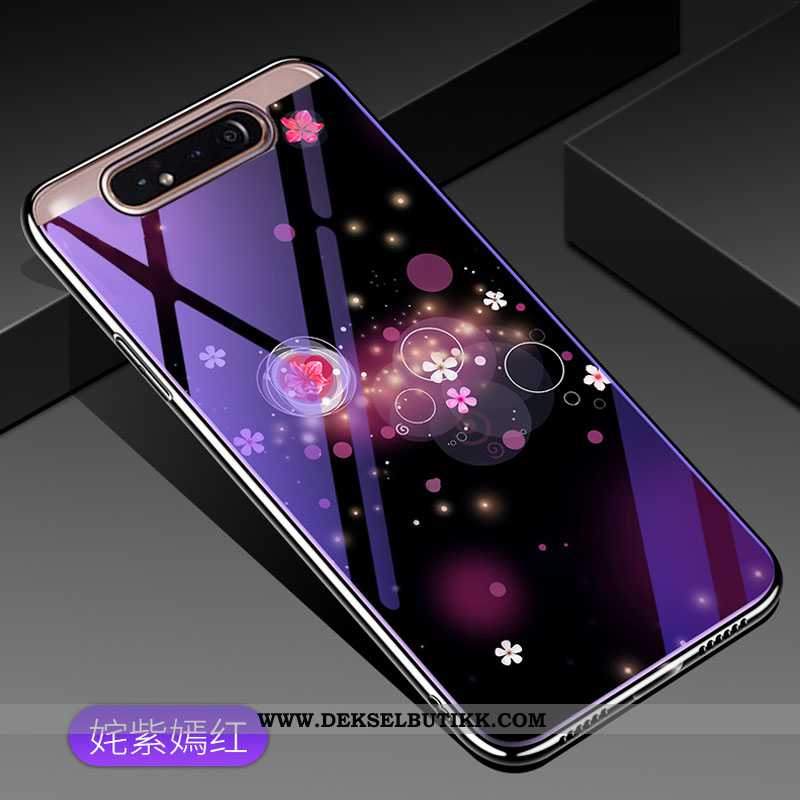 Etui Samsung Galaxy A80 Trend Stjernene Deksel Mobiltelefon Lilla, Samsung Galaxy A80 Beskyttelse Bi