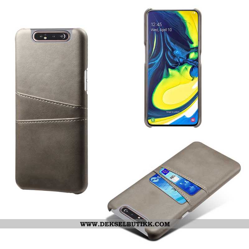 Etui Samsung Galaxy A80 Trend Stjernene Kort Anti-fall Grå, Deksel Samsung Galaxy A80 Beskyttelse Bi