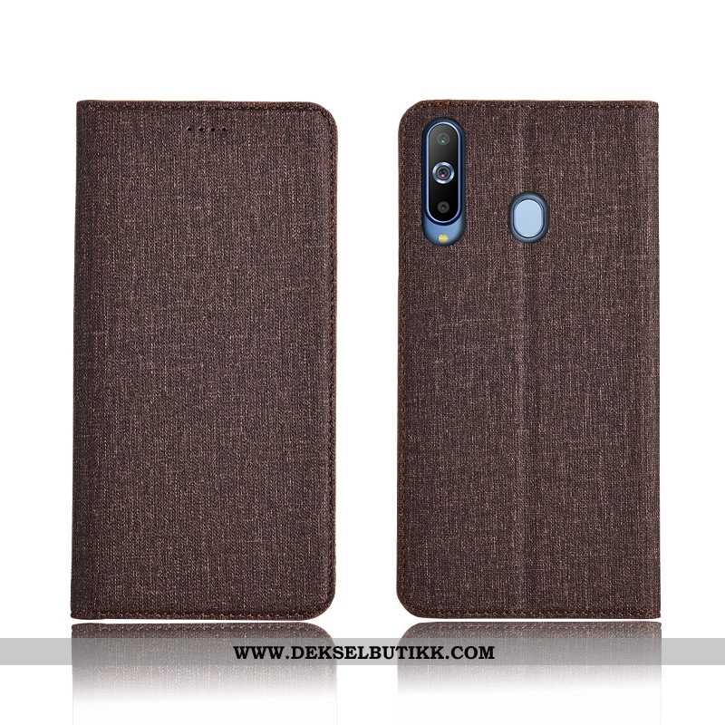 Etui Samsung Galaxy A8s Bomull 2020 Mobiltelefon Svart, Deksel Samsung Galaxy A8s Skinndeksel Kjøpe