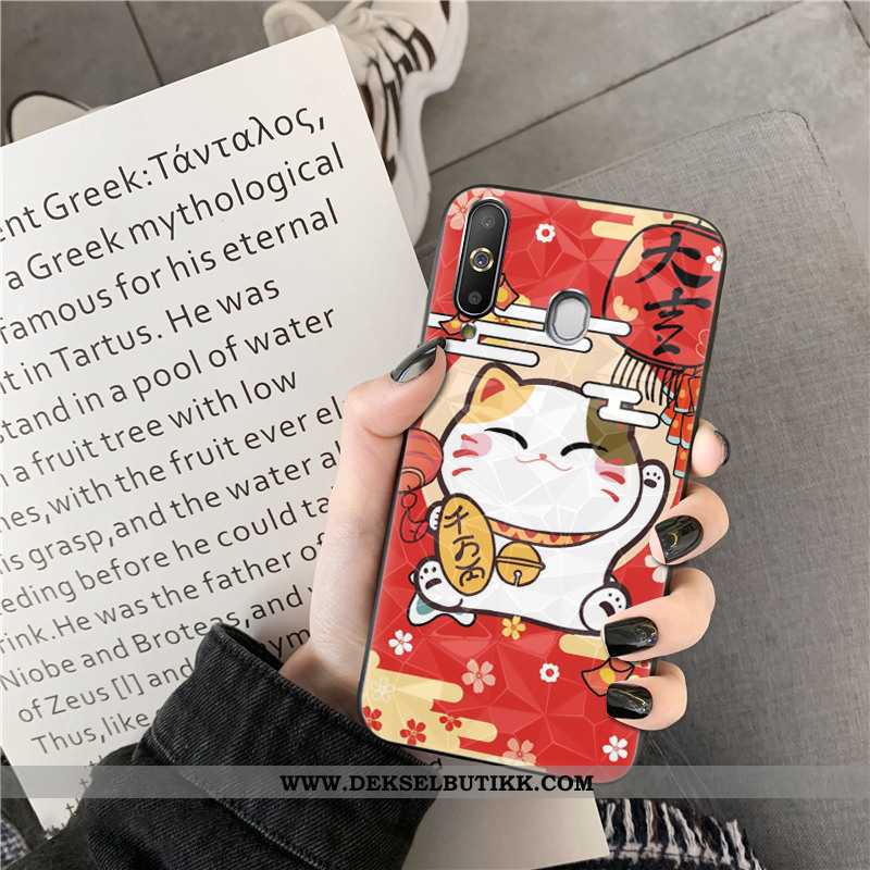 Etui Samsung Galaxy A8s Cartoon Rat Mobiltelefon Katt Rød, Deksel Samsung Galaxy A8s Stjernene Butik